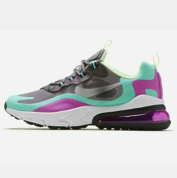 Nike Other - Nike Air Max 270 React Gunsmoke Green violet